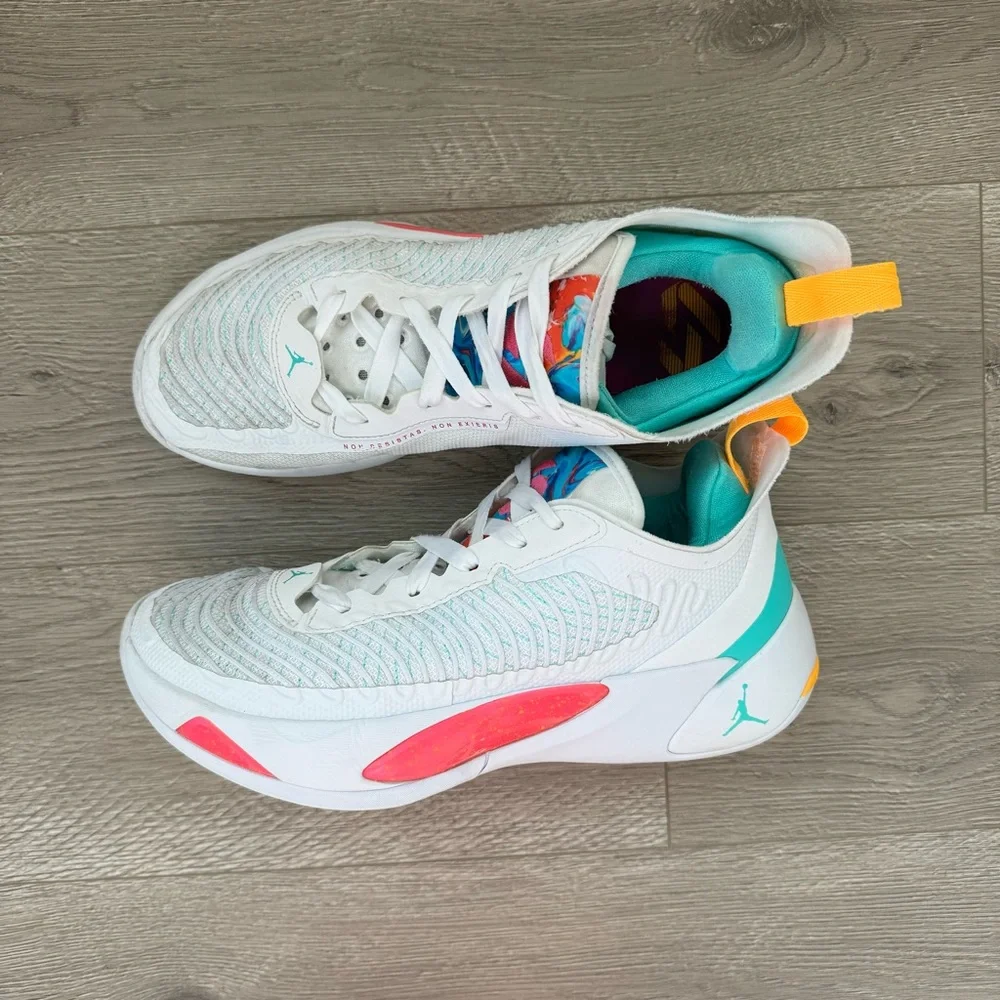 Jordan Luka 1 Imaginarium Basketball Shoes White Fire Pink Size 8.5